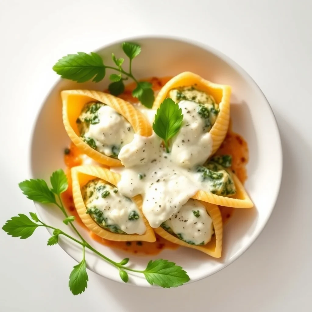 Creamy Spinach and Ricotta Stuffed Shells Delight