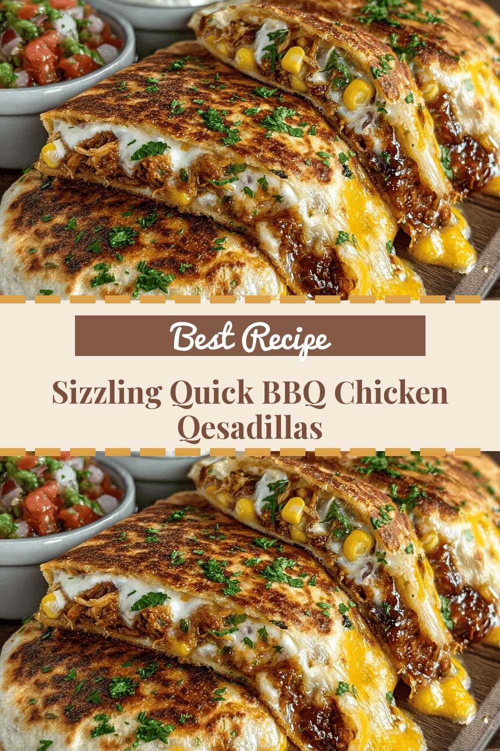 Sizzling Quick BBQ Chicken Qesadillas