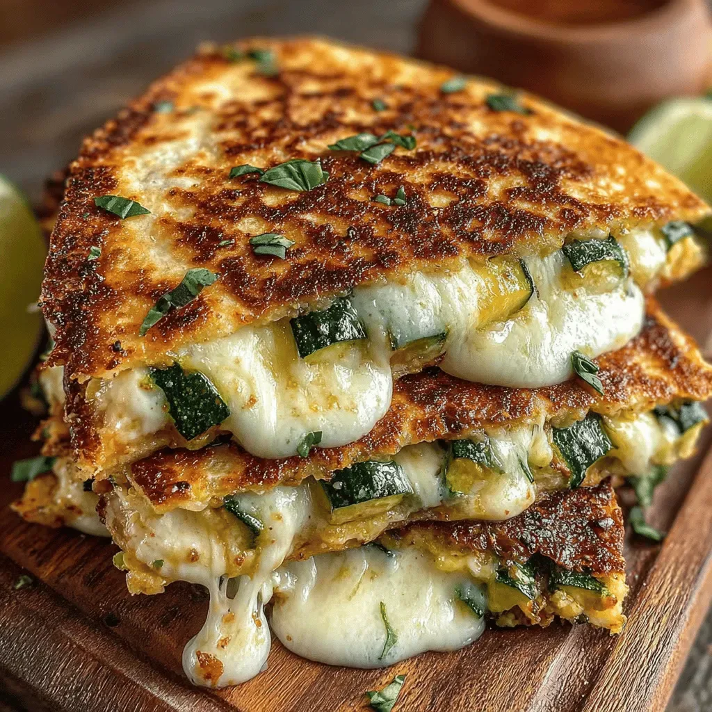 Cheesy Zucchini Lasagna Quesadillas for Kids