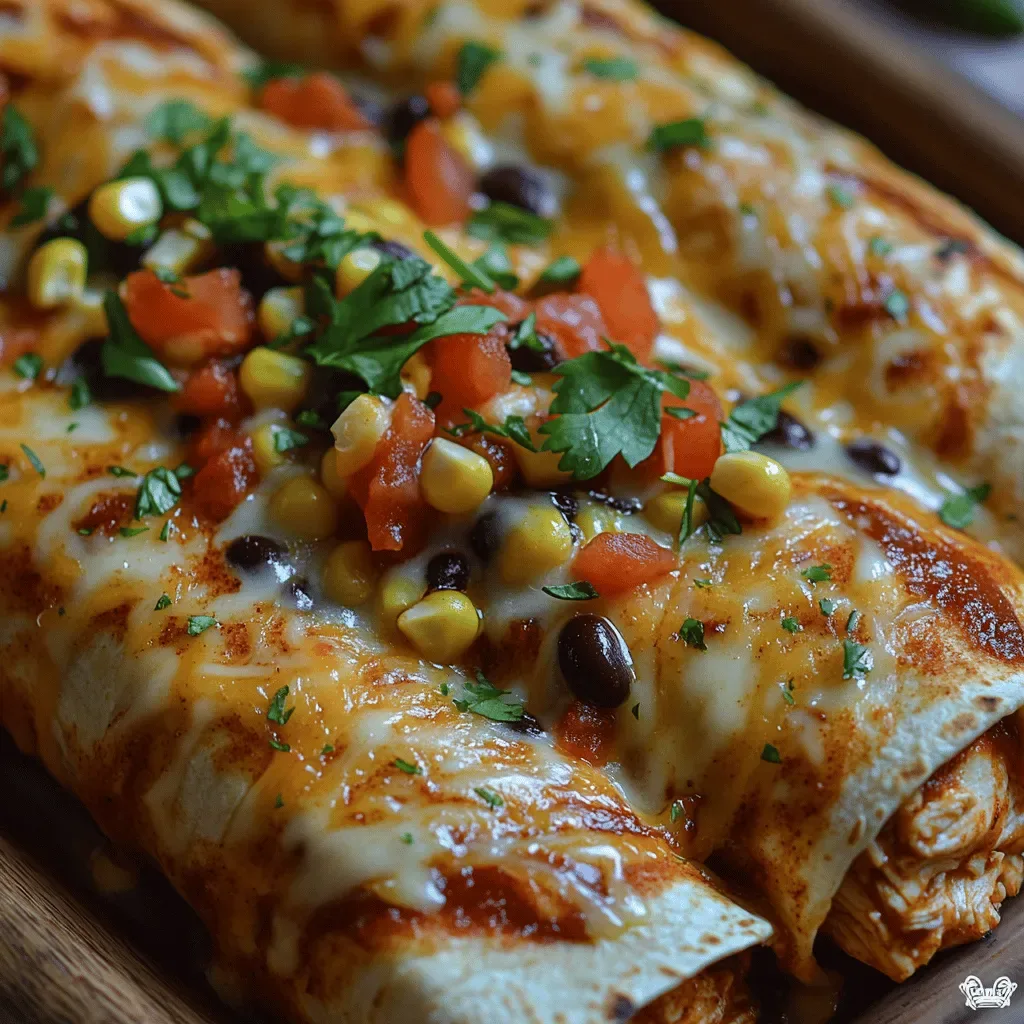 Smothered Baked Chicken Burritos Recipe