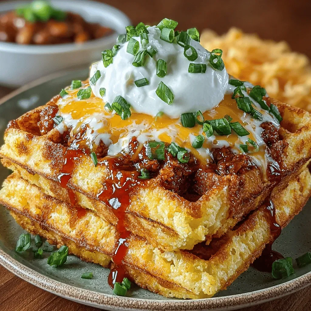 Cheddar Chili Cornbread Waffles: A Culinary Delight