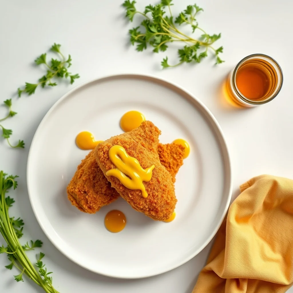 Crunchy Delight: Crispy Oven-Baked Chicken Tenders with Honey Mustard