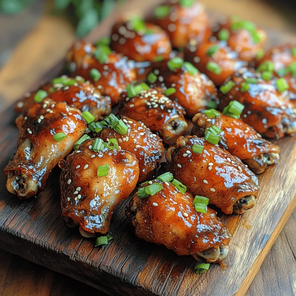 Sticky Garlic Honey Soy Wings Recipe