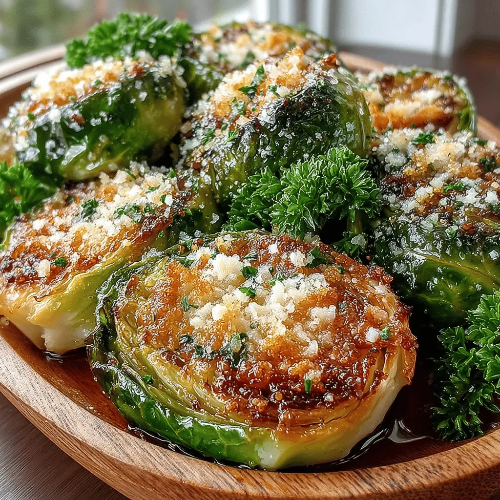 Garlic Parmesan Bliss: Roasted Brussels Sprouts