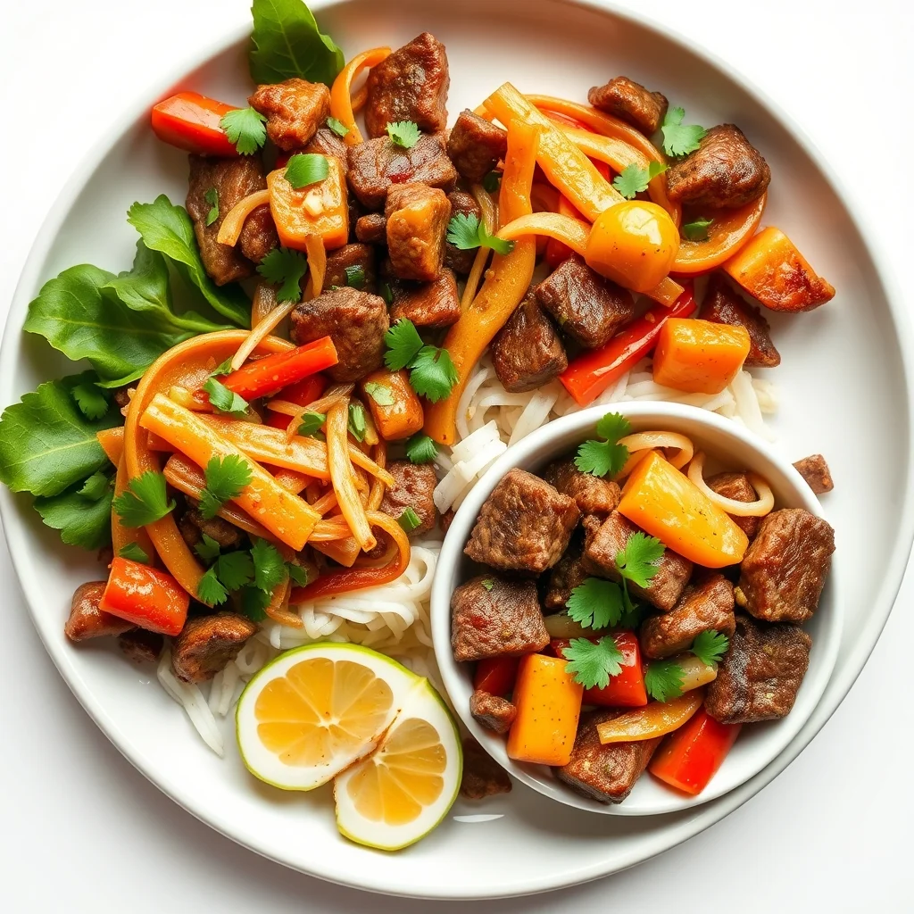 Savory Beef & Colorful Veggie Stir-Fry Bowls