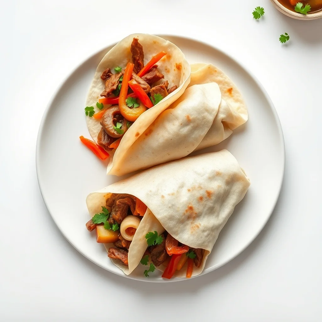 Savory Beef and Vegetable Stir-Fry Wraps