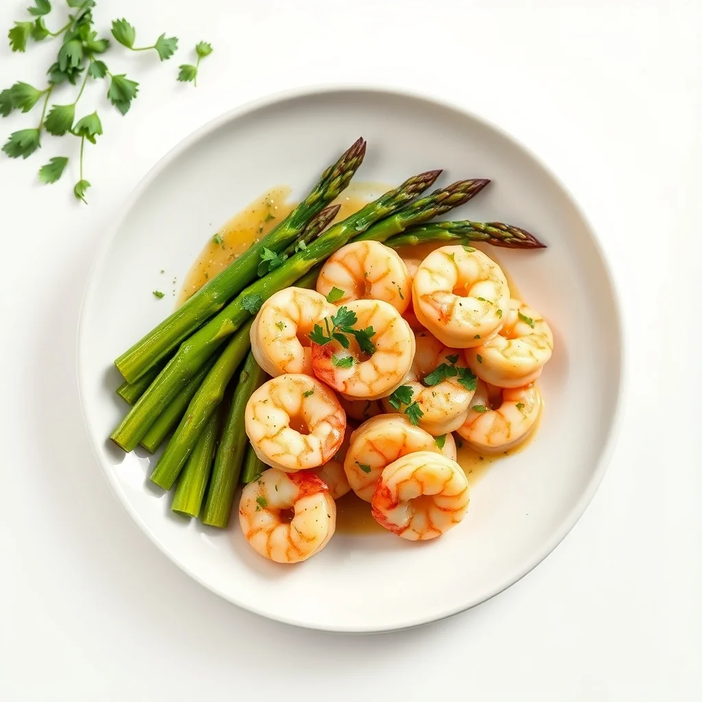 Quick Garlic Butter Shrimp and Asparagus Skillet