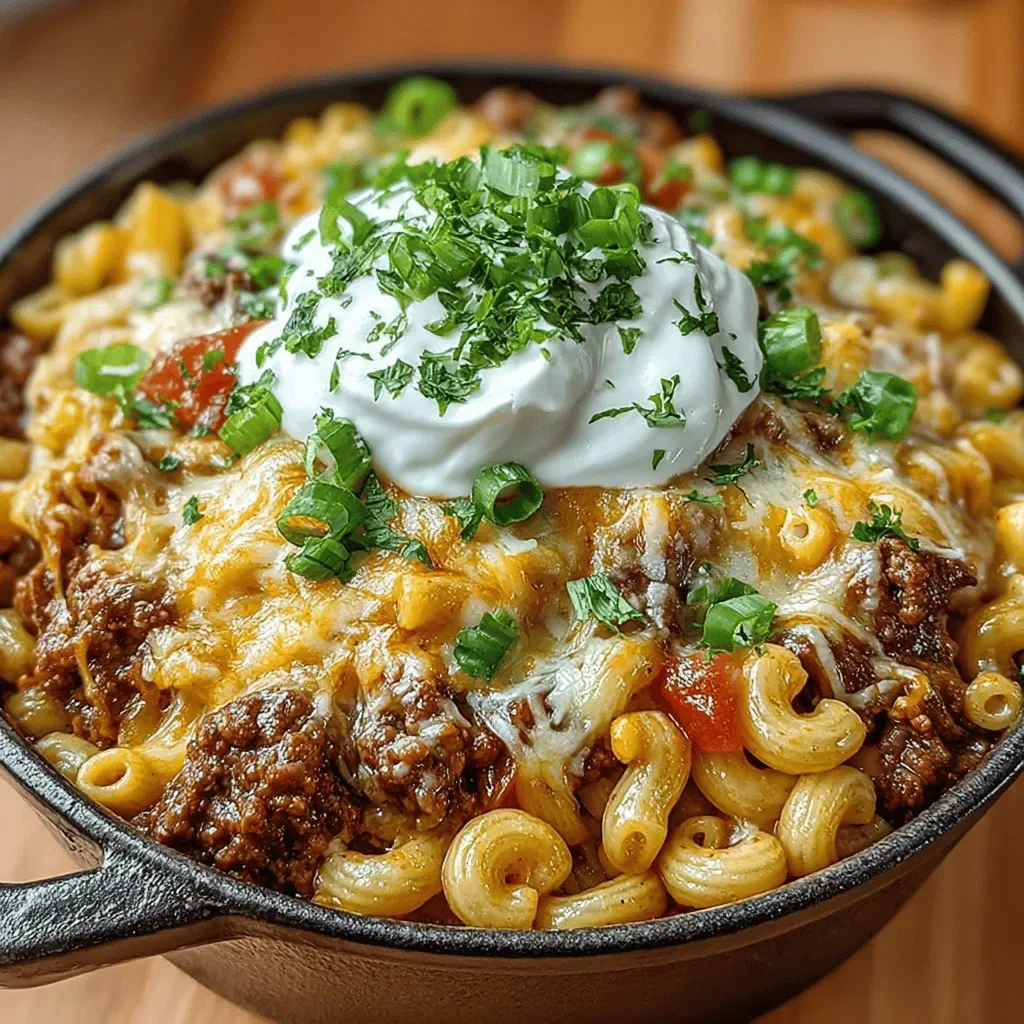 One-Pot Creamy Taco Macaroni