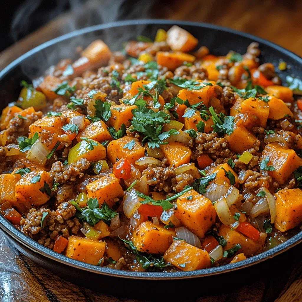 Savory Sweet Potato and Turkey Skillet Recipe