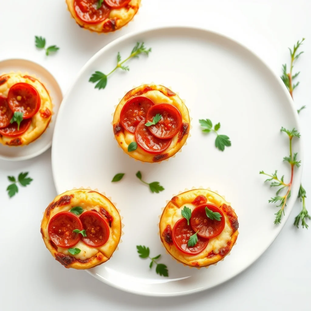 Pepperoni Pizza Muffins Delight