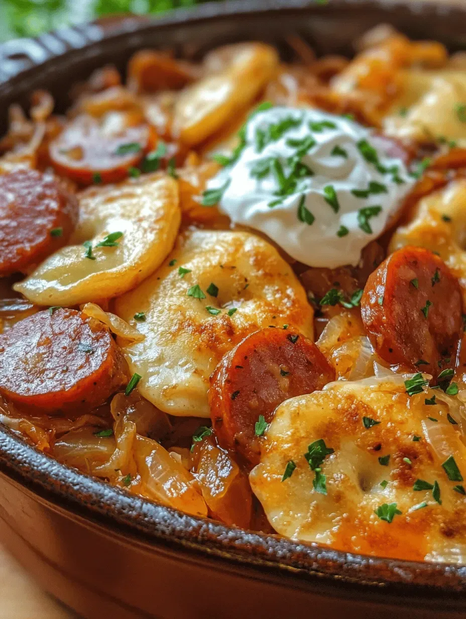 Savory Slow Cooker Pierogi and Kielbasa Bake: A Comforting Culinary Delight