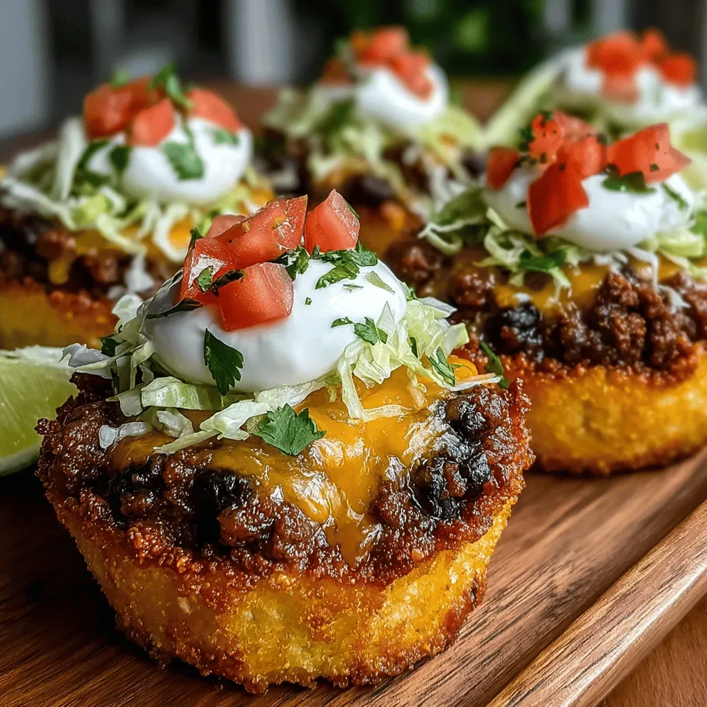 Hatch Green Chili Taco Cups Recipe