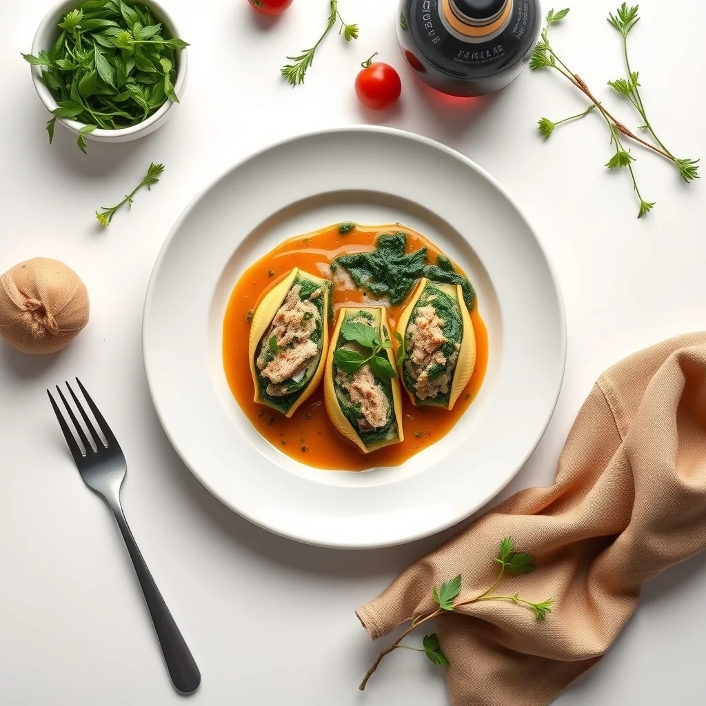 Quick Turkey and Spinach Stuffed Shells