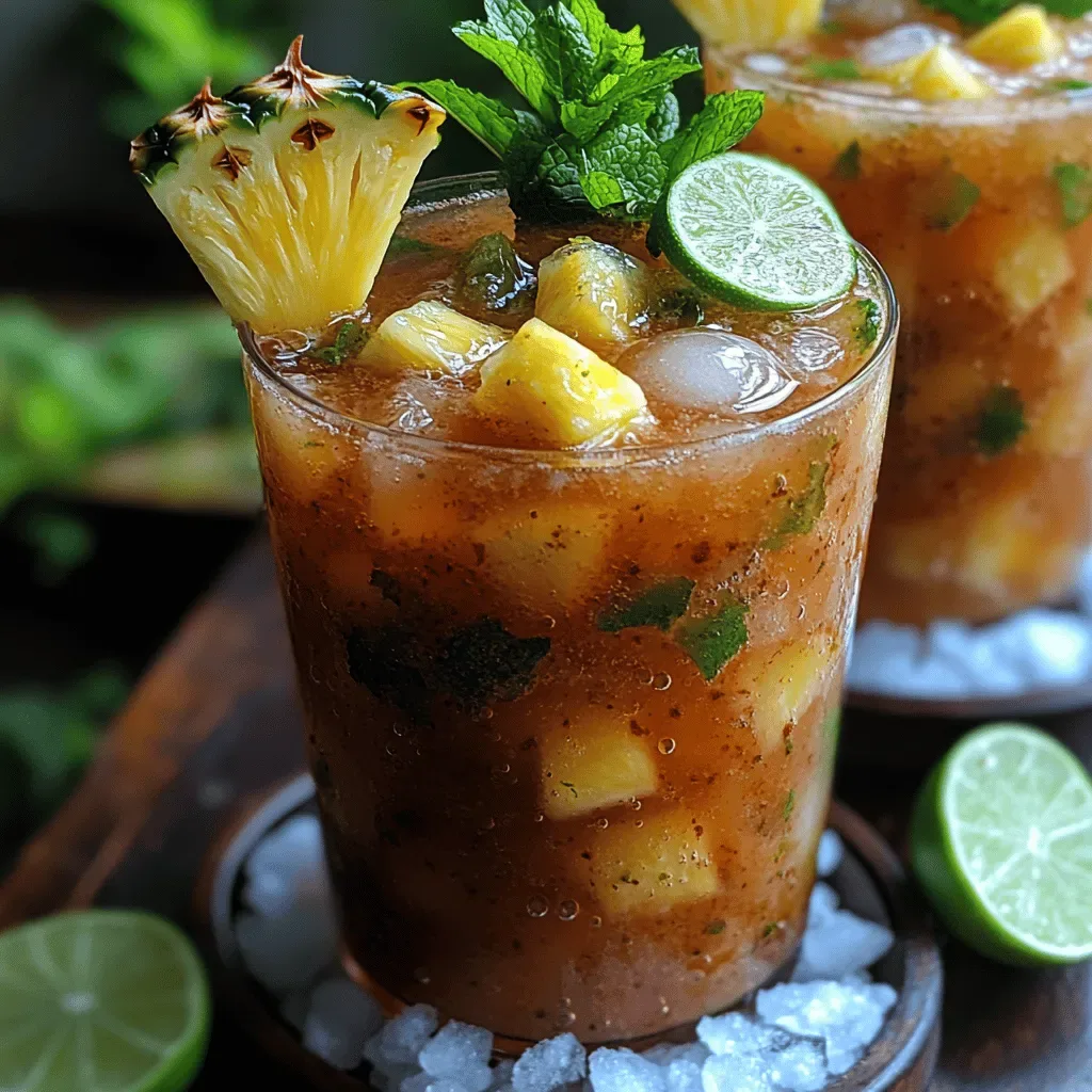Pineapple Breeze Mojito Mocktail: A Refreshing Non-Alcoholic Delight