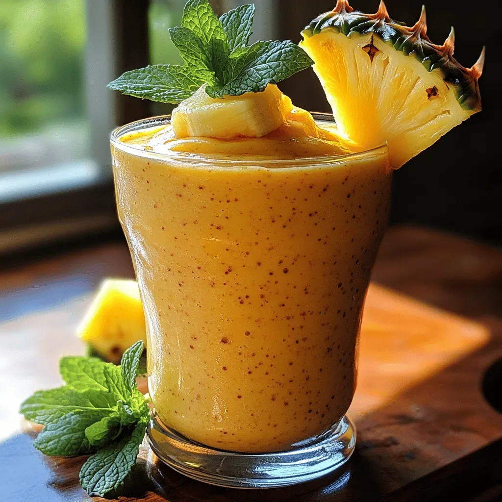 Tropical Sunrise Smoothie: A Refreshing Blend of Tropical Flavors