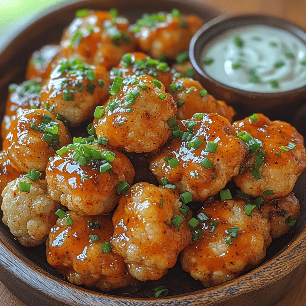 Oven-Baked Buffalo Cauliflower Bites: A Healthy and Flavorful Snack