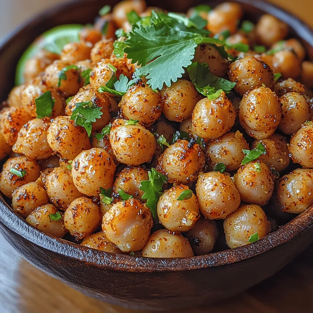 Zesty Chili Lime Roasted Chickpeas Recipe