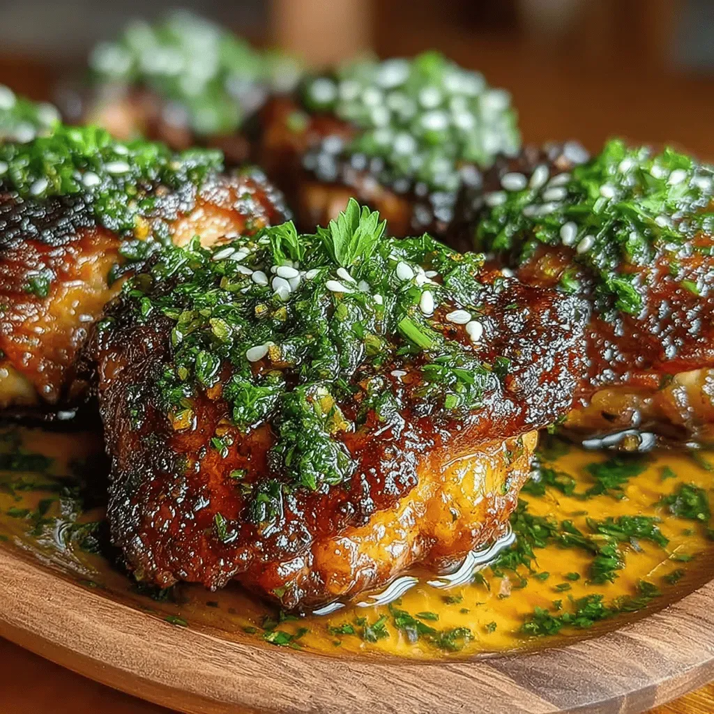 Sweet & Savory Honey Garlic Roasted Chicken Thighs