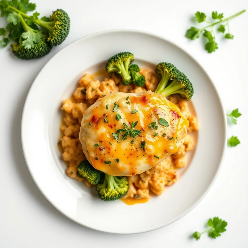 One-Pan Cheesy Broccoli and Chicken Bake
