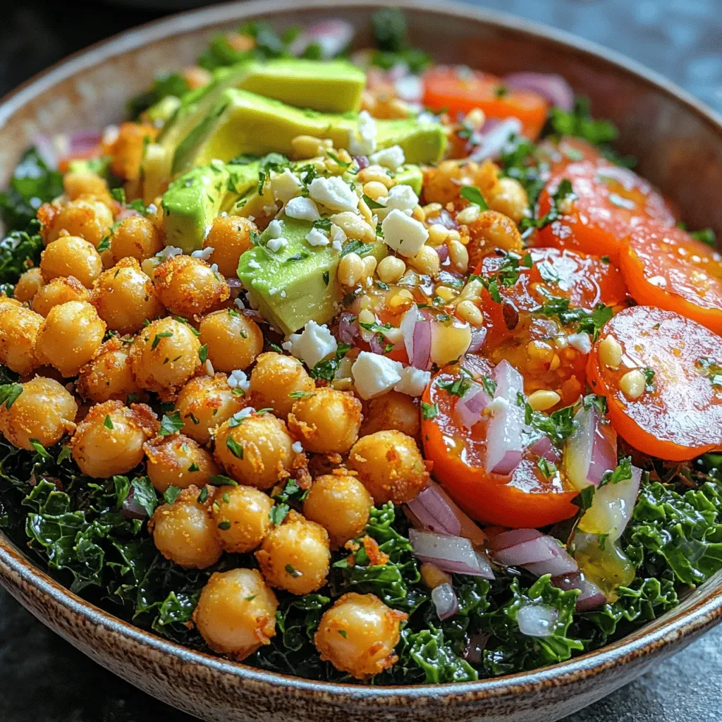 Crunchy Chickpea & Kale Fiesta Salad: A Wholesome Recipe for Every Occasion