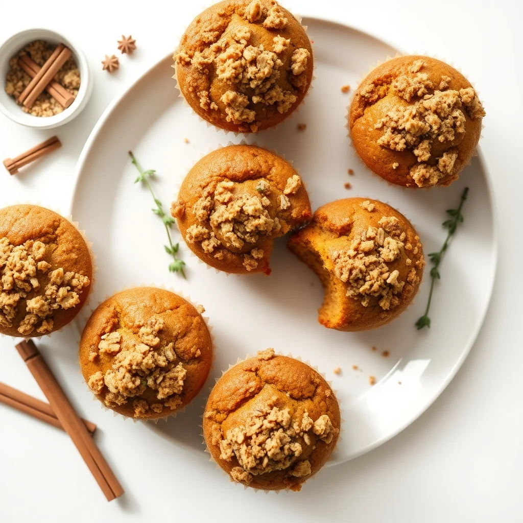 Pumpkin Spice Streusel Muffins