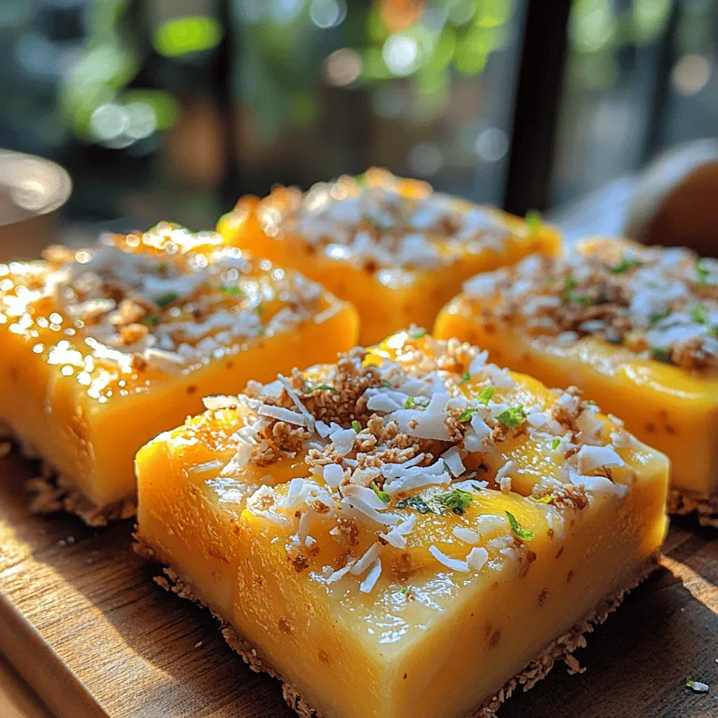 Tropical Bliss Mango Yogurt Bars: A Refreshing Summer Treat