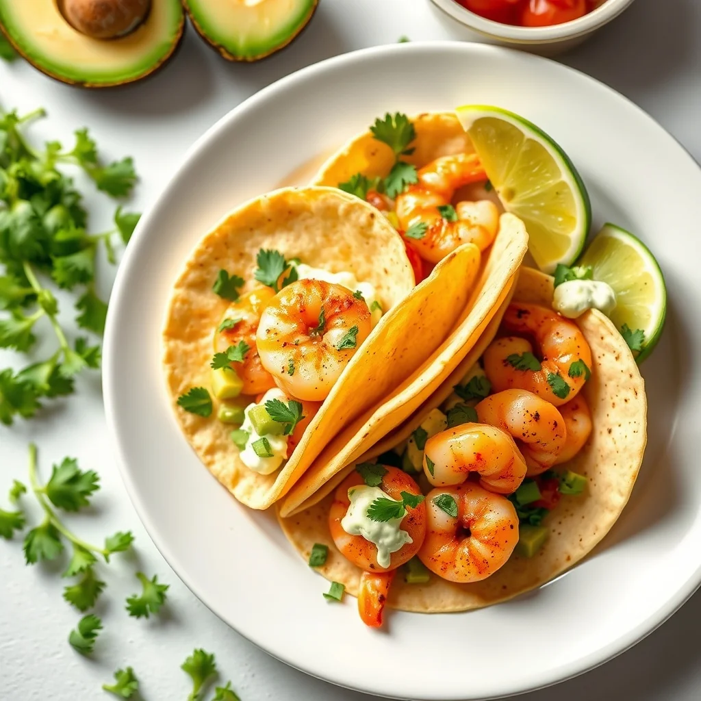 Zesty Shrimp Tacos with Creamy Avocado Lush: A Fresh Take on Taco Night