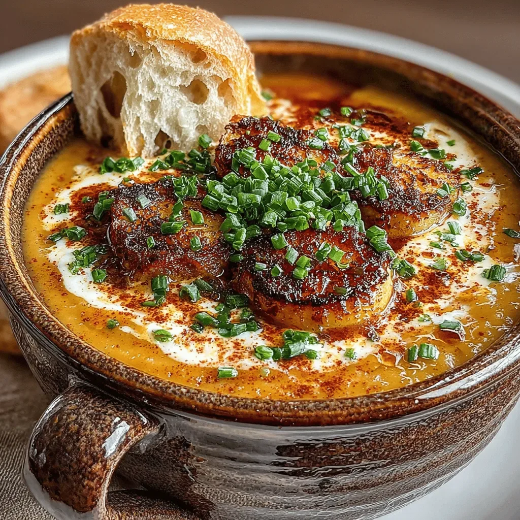 Heavenly Creamy Roasted Garlic Potato Soup