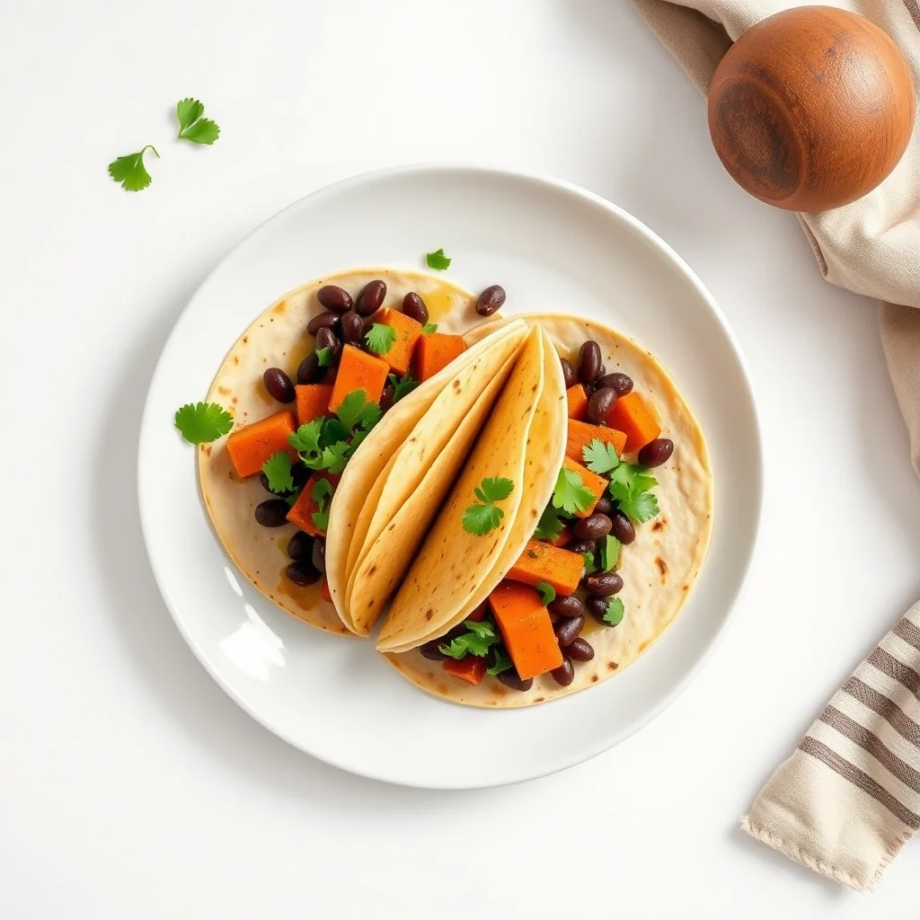 Sweet Potato and Black Bean Fiesta Tacos