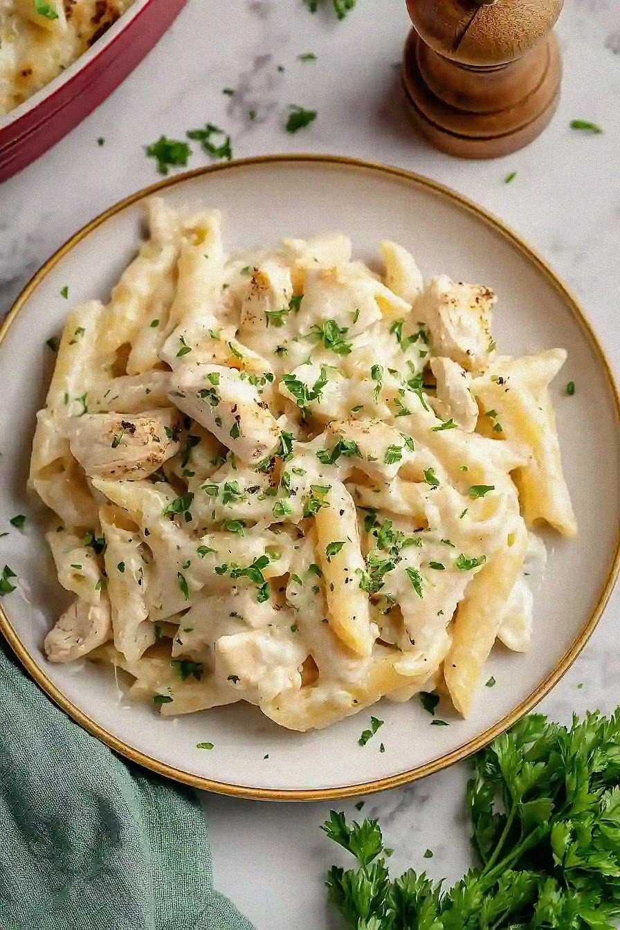 Best Chicken Alfredo Casserole