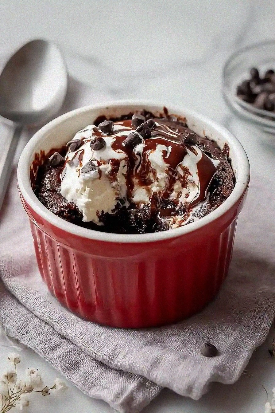 Moist Single Serve Cottage Cheese Brownies