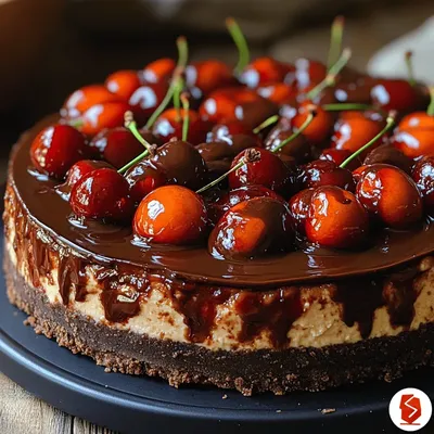 Decadent Chocolate Cherry Cheesecake Recipe