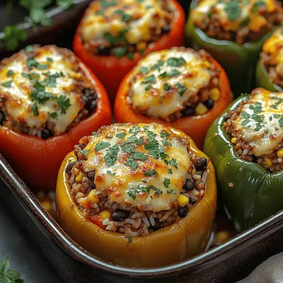 Colorful Comfort: Easy Stuffed Bell Peppers