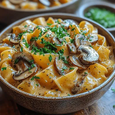 Creamy Mushroom Stroganoff Bowls: Perfect Comfort Food