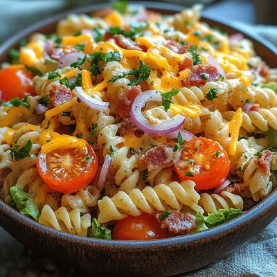BLT Pasta Salad Delight: A Refreshing Twist on a Classic
