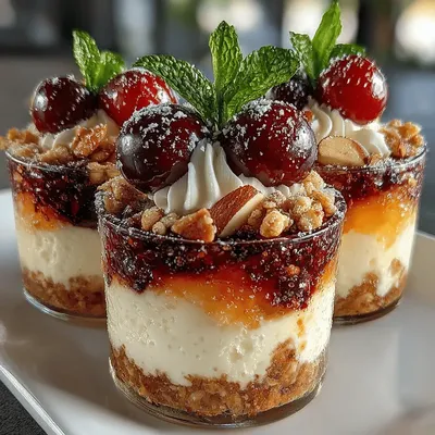 Frozen Yogurt Cherry Crumble Cups