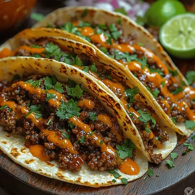 Sizzling Garlic Butter Honey BBQ Beef Tacos: A Flavorful Delight for Any Occasion