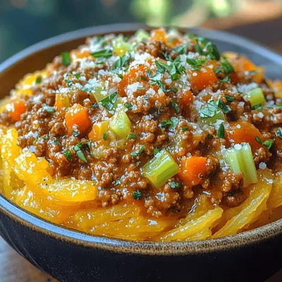 Spaghetti Squash Paradise with Turkey Bolognese: A Healthy Delight