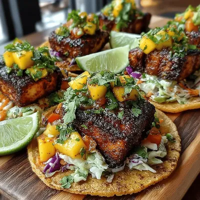 Tropical Tofu Tacos with Mango Slaw