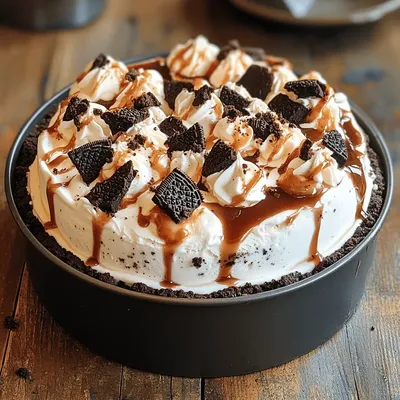 Indulge in the Ultimate Cookies and Cream Delight Ice Cream Cake
