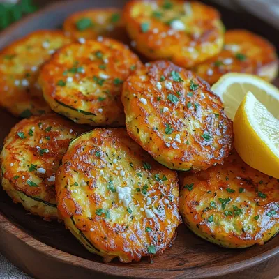 Crispy Feta Zucchini Fritters Recipe