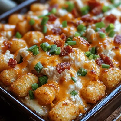 Crispy Chicken Bacon Ranch Tater Tot Casserole: A Comfort Food Delight