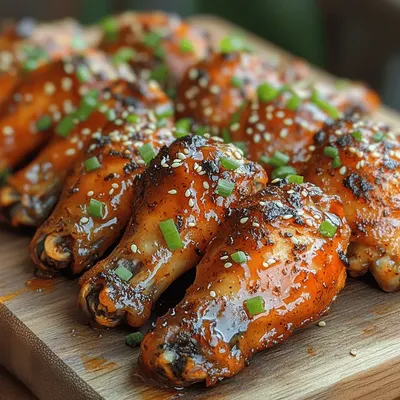 Fiery Sweet Garlic Wings