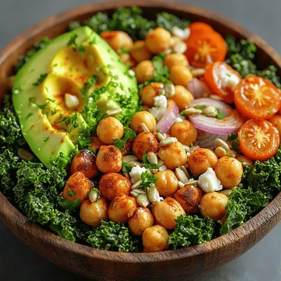 Crispy Chickpea & Kale Salad: A Nutrient-Packed Delight