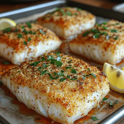 Crispy Panko-Crusted Halibut Delight