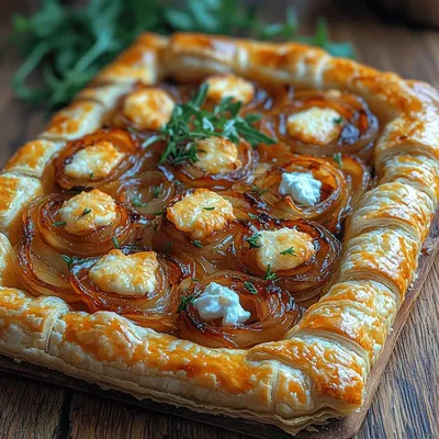 Caramelized Onion & Goat Cheese Tart: An Elegant Delight