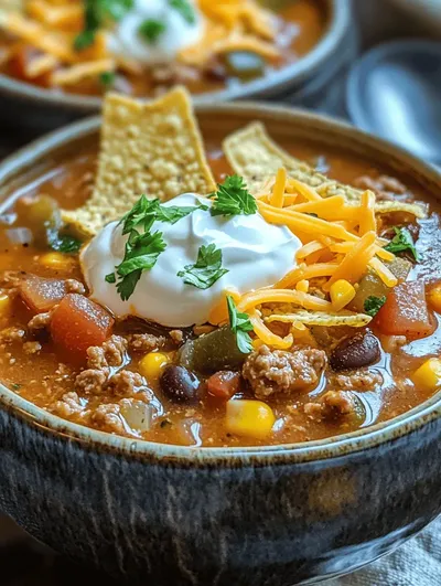 Taco Fiesta Soup: A Flavorful and Hearty Delight for Every Occasion