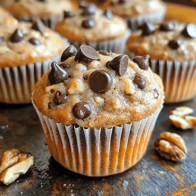 Heavenly Chocolate Chip Banana Muffins: A Delicious Delight