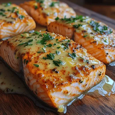Zesty Baked Salmon with Lemon Butter Cream Sauce