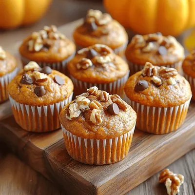 Autumn Delight: Pumpkin Banana Mini Muffins